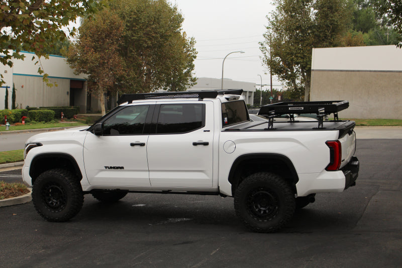 Load image into Gallery viewer, Go Rhino 22-23 Toyota Tundra CrewMax Ceros Low Profile Roof Rack - Tex. Blk
