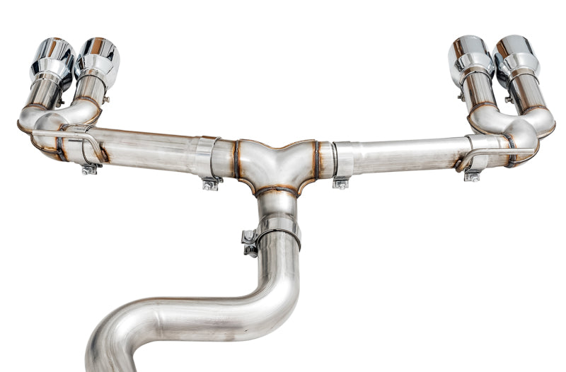 Load image into Gallery viewer, AWE Tuning Audi 8V S3 Track Edition Exhaust w/Chrome Silver Tips 102mm
