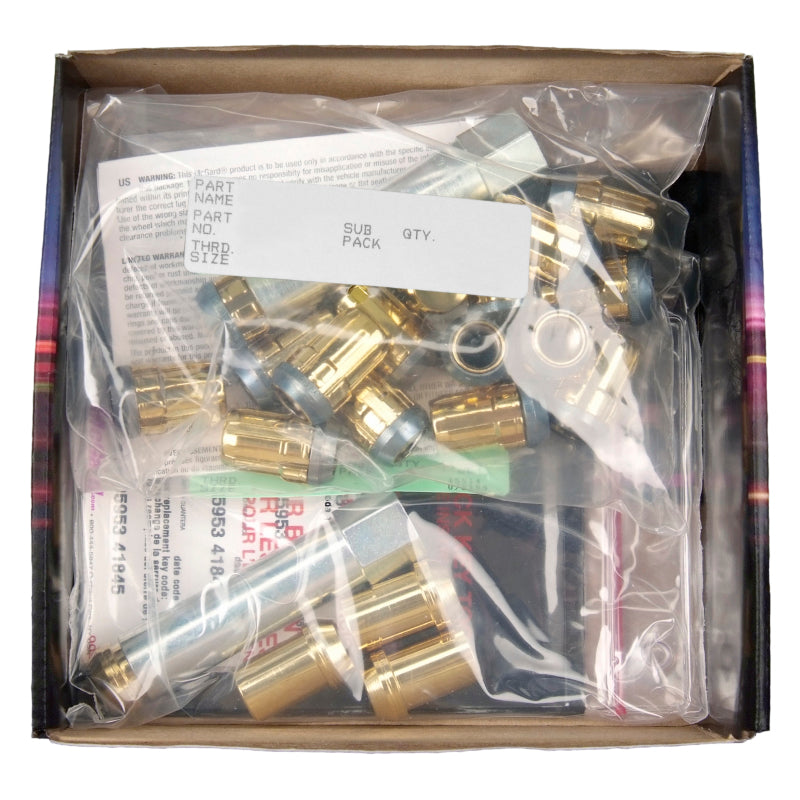 Load image into Gallery viewer, McGard SplineDrive Tuner 5 Lug Install Kit w/Locks &amp; Tool (Cone) M12X1.25 / 13/16 Hex - Gold
