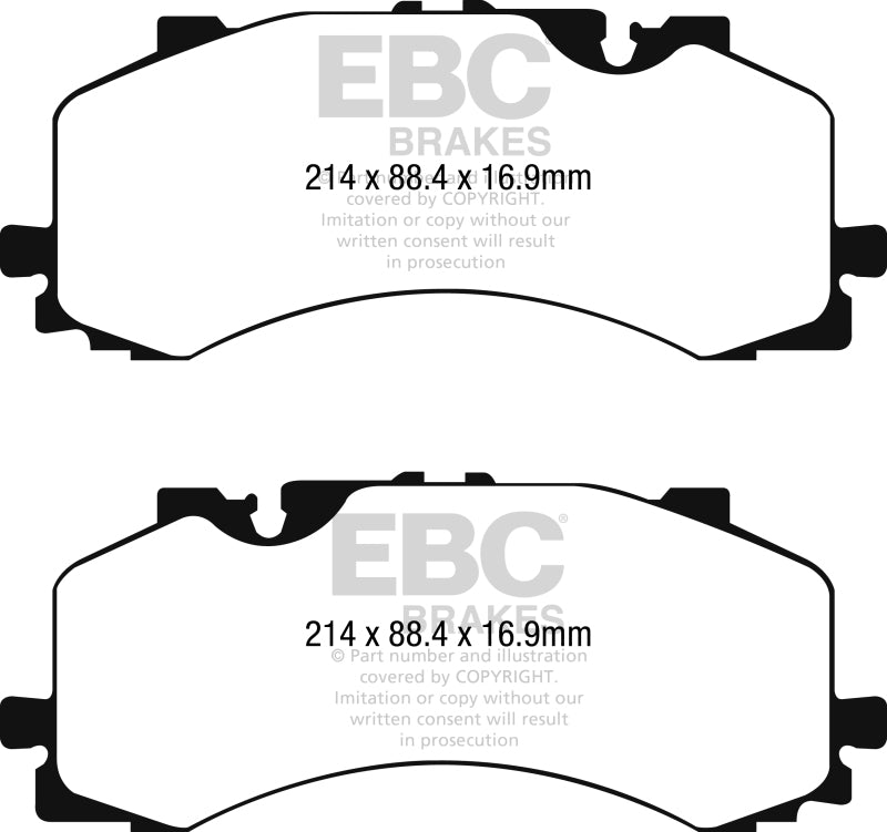 Load image into Gallery viewer, EBC 2016+ Audi Q7 3.0L Supercharged Yellowstuff Front Brake Pads
