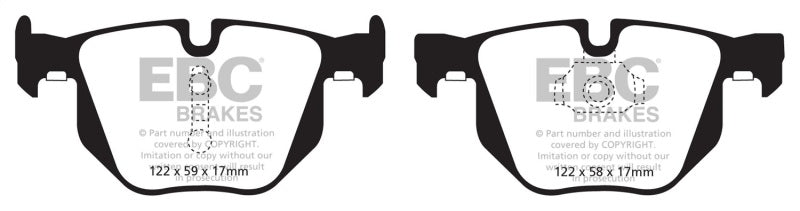 Load image into Gallery viewer, EBC 10-14 BMW X5 3.0 Turbo (35) Redstuff Rear Brake Pads
