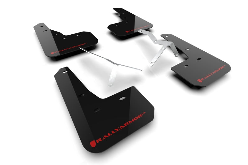 Load image into Gallery viewer, Rally Armor 23-24 Acura Integra + Integra A-Spec Black UR Mud Flap W/Red Logo (No Drilling Req.)
