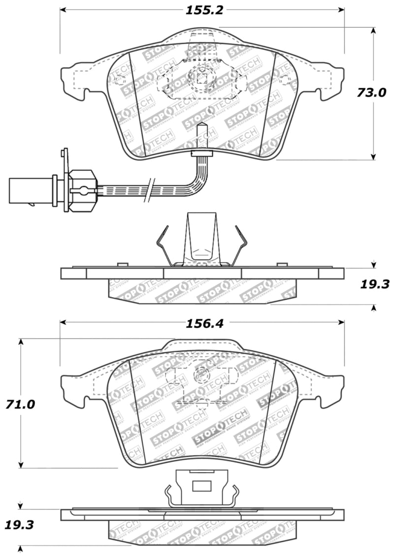 Load image into Gallery viewer, StopTech Performance 07-09 Mazda 3 Front Brake Pads
