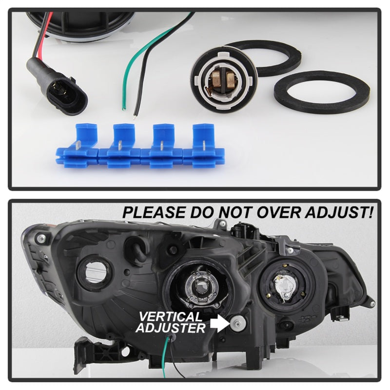 Load image into Gallery viewer, xTune 09-14 Acura TSX Projector Headlights - Light Bar DRL - Chrome (PRO-JH-ATSX09-LB-C)
