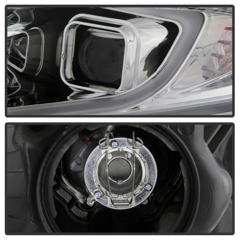 Load image into Gallery viewer, xTune 09-14 Acura TSX Projector Headlights - Light Bar DRL - Chrome (PRO-JH-ATSX09-LB-C)
