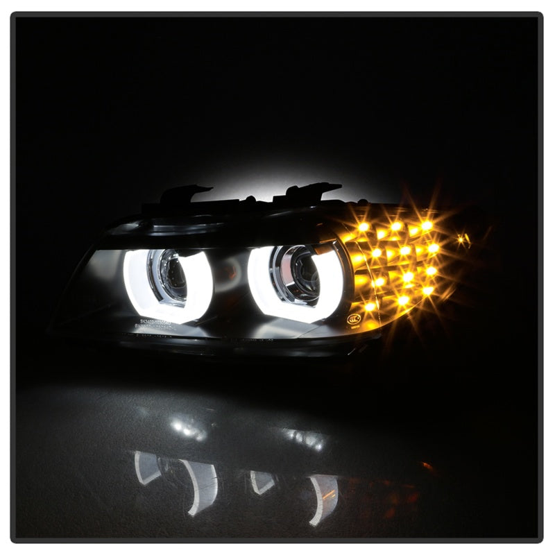 Load image into Gallery viewer, Spyder 09-12 BMW E90 3-Series 4DR HID w/ AFS Only - LED Turn - Black - PRO-YD-BMWE9009-AFSHID-BK
