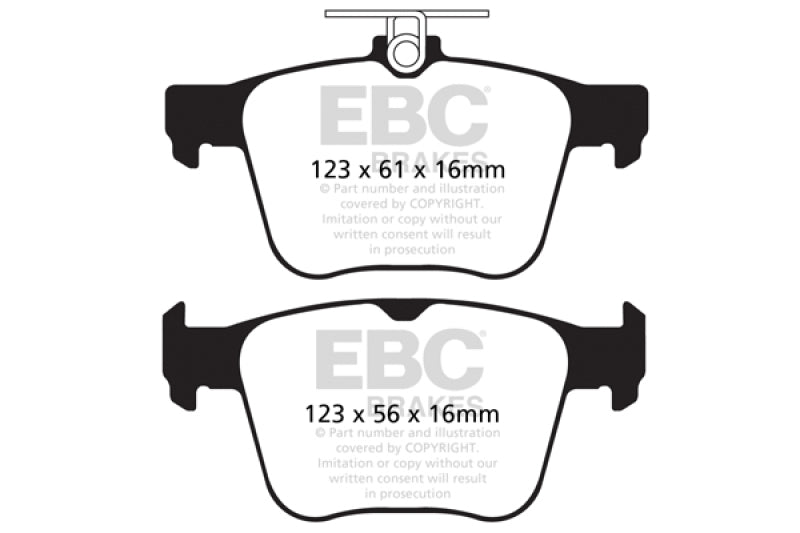Load image into Gallery viewer, EBC 14-20 Audi S3 2.0 Turbo Redstuff Rear Brake Pads
