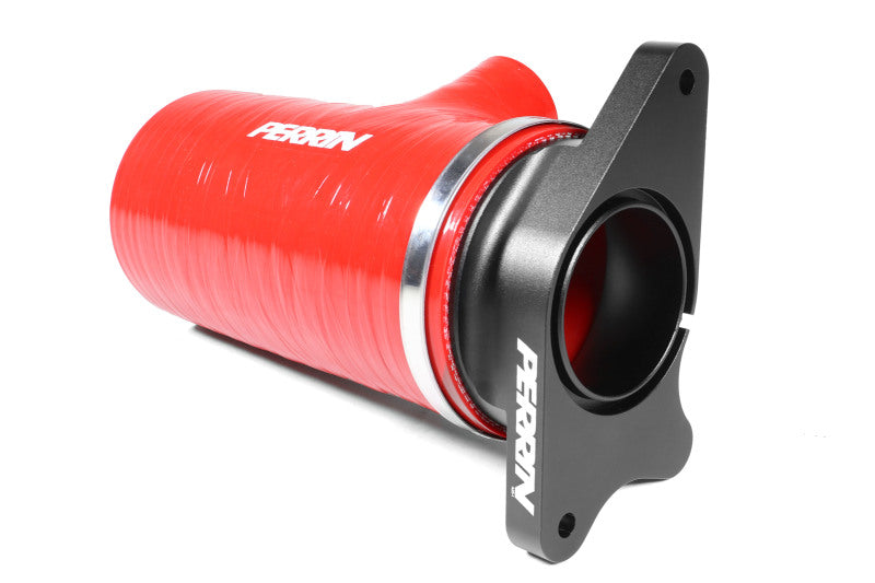 Load image into Gallery viewer, Perrin 2022+ Subaru WRX Red 3in Turbo Inlet Hose w/ Nozzle (Short)
