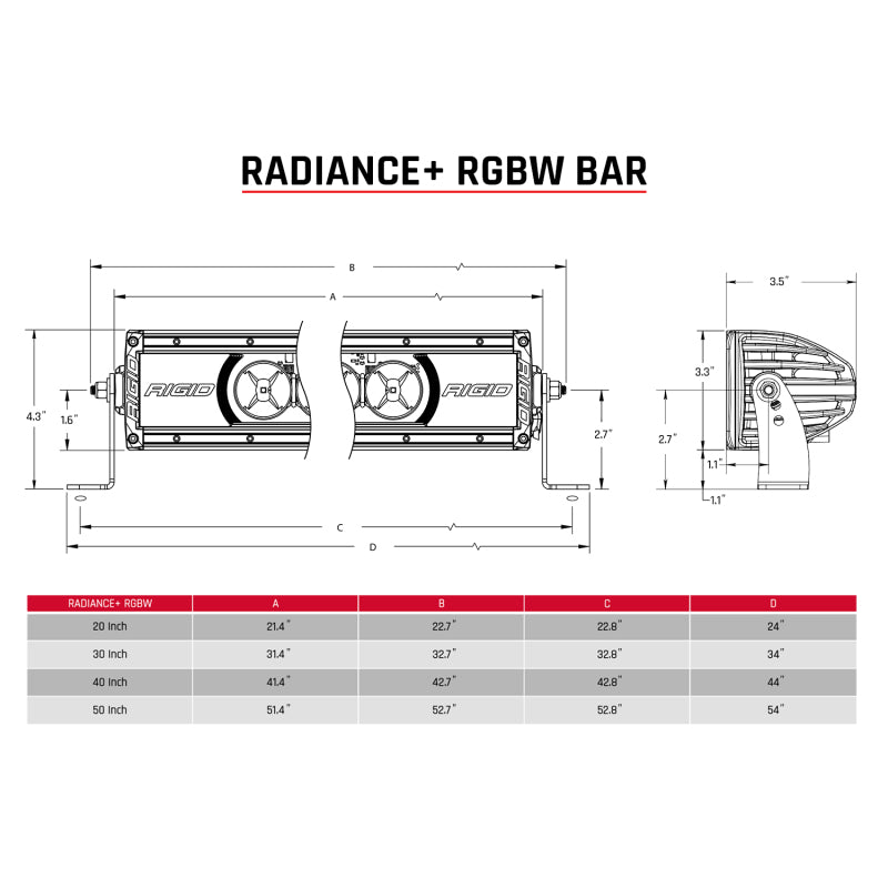 Load image into Gallery viewer, Rigid Industries Radiance+ 20in. RGBW Light Bar
