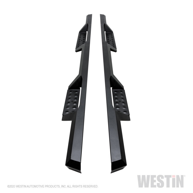 Load image into Gallery viewer, Westin 04-13 Chevy Silverado 1500 Crew Cab 2004-2013 HDX Drop Nerf Step Bars - Textured Black
