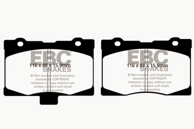 Load image into Gallery viewer, EBC 05-08 Acura RL 3.5 Yellowstuff Front Brake Pads
