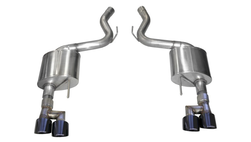 Load image into Gallery viewer, Corsa 18-19 Ford Mustang 5.0L V8 3in Sport Axle-Back Dual Rear Exit w/ 4in Black PVD Pro-Series Tips
