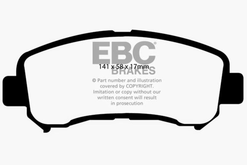 Load image into Gallery viewer, EBC 14+ Nissan Juke 1.6 Turbo Nismo RS Ultimax2 Front Brake Pads
