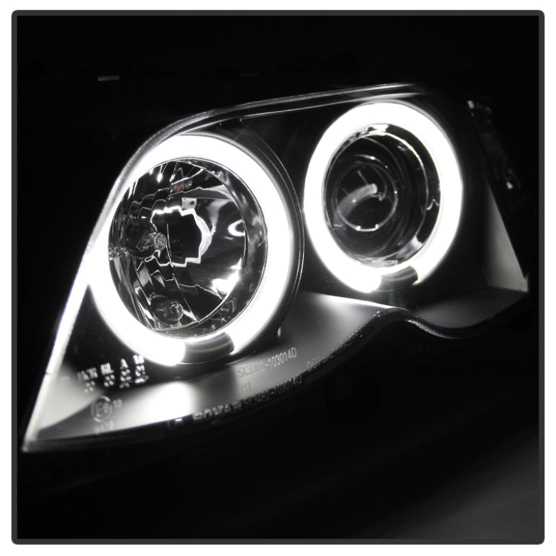 Load image into Gallery viewer, Spyder BMW E46 3-Series 02-05 4DR Projector Headlights 1PC LED Halo Blk PRO-YD-BMWE4602-4D-AM-BK
