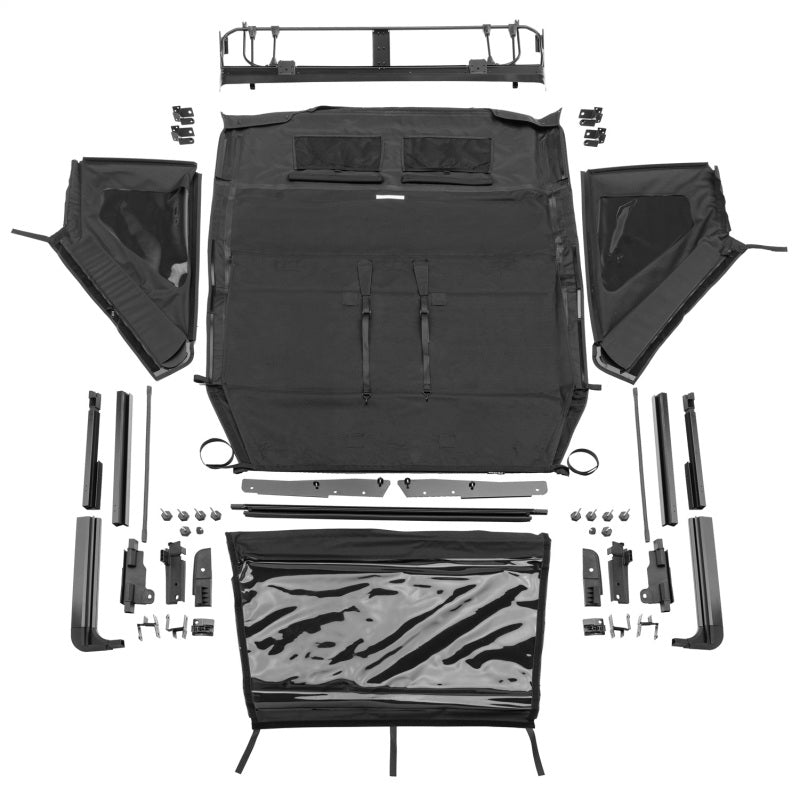 Load image into Gallery viewer, Rampage 2018-2021 Jeep Wrangler JL 4-Door Trailview Fastback - Black Diamond
