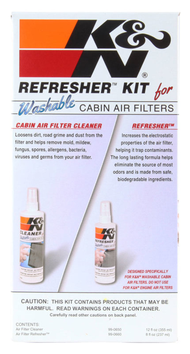 K&N Engine Air Filter Cleaning Kit Aerosol Filter Cleaner And Oil Kit