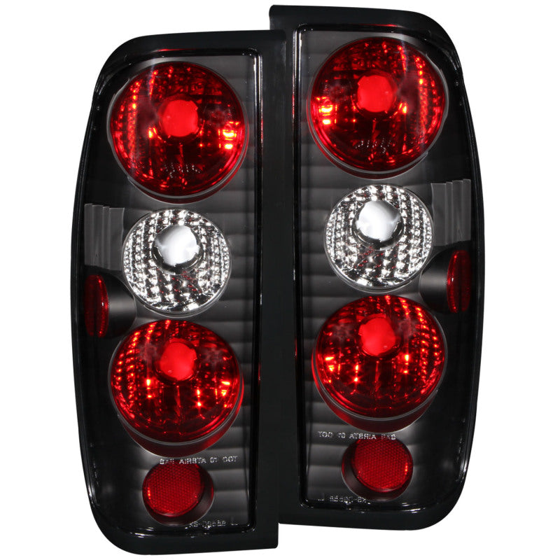 Load image into Gallery viewer, ANZO 1998-2004 Nissan Frontier Taillights Black
