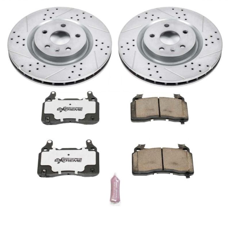 Load image into Gallery viewer, Power Stop 10-15 Chevrolet Camaro Front Z26 Street Warrior Brake Kit
