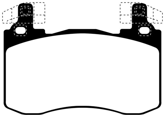 EBC 2017+ Kia Stinger 3.3L Twin Turbo Redstuff Front Brake Pads