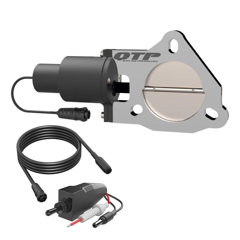 Load image into Gallery viewer, QTP 3in Bolt-On QTEC Electric Cutout Valve - Single
