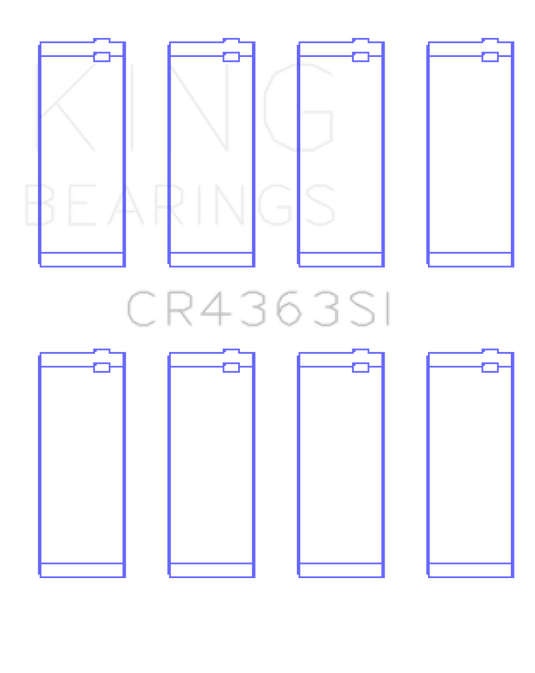 King GM 134 DOHC Ecotec 2.2L Connecting Rod Bearings - Set of 4 Pairs