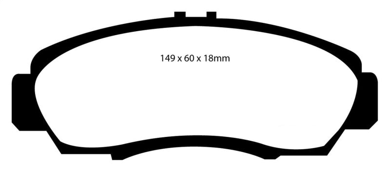Load image into Gallery viewer, EBC 01-03 Acura CL 3.2 Yellowstuff Front Brake Pads
