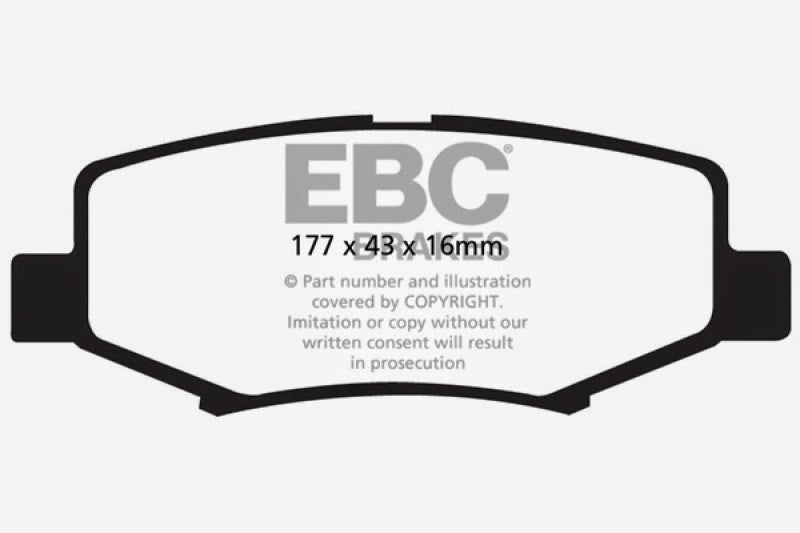 Load image into Gallery viewer, EBC 06-11 Dodge Nitro 3.7 Extra Duty Rear Brake Pads
