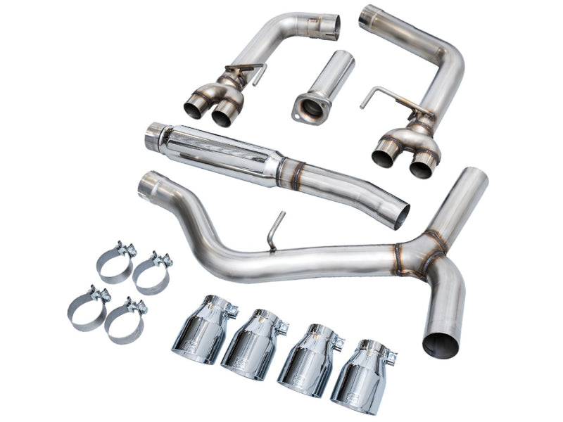 Load image into Gallery viewer, AWE Tuning 2022+ VB Subaru WRX Track Edition Exhaust - Chrome Silver Tips
