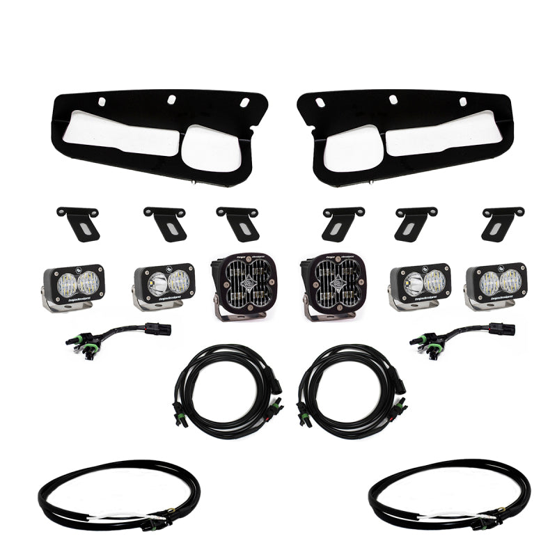 Load image into Gallery viewer, Baja Designs 2021+ Ford Bronco Clear SAE Fog Pocket Kit w/Upfitter
