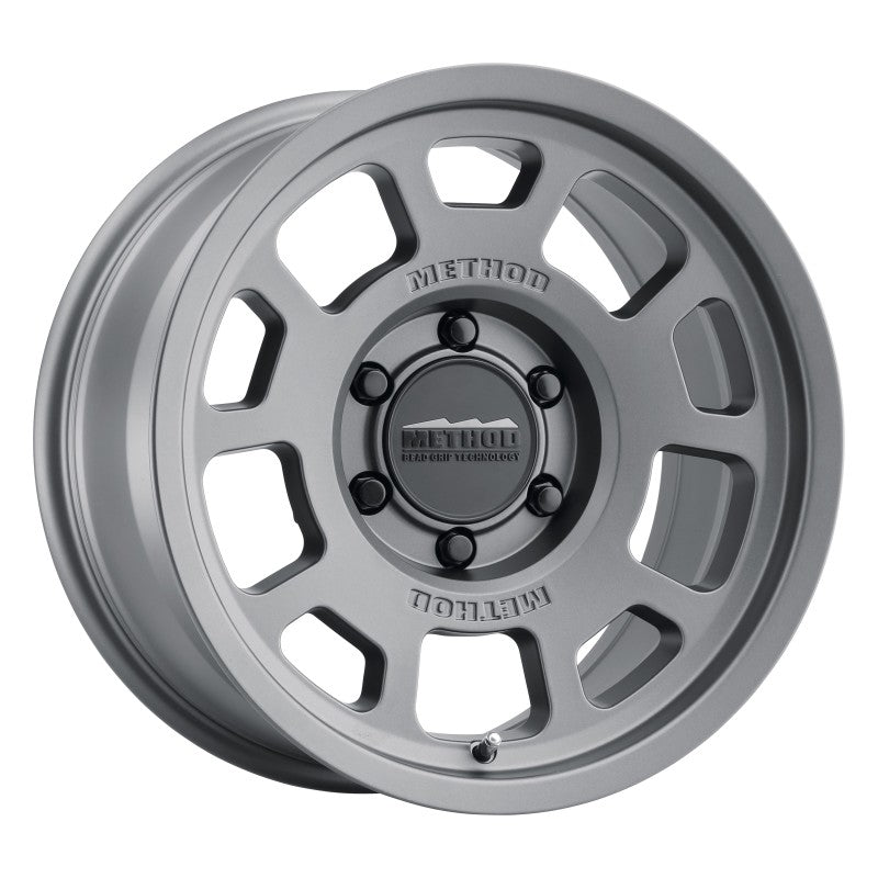 Load image into Gallery viewer, Method MR705 17x8.5 0mm Offset 6x5.5 106.25mm CB Titanium Wheel
