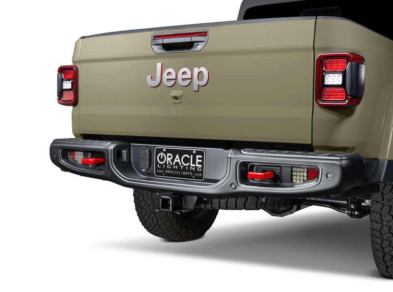 Load image into Gallery viewer, Oracle Rear Bumper LED Reverse Lights for Jeep Gladiator JT w/ Plug &amp; Play Harness - 6000K
