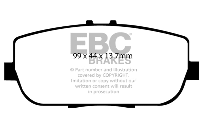 Load image into Gallery viewer, EBC 06-15 Mazda Miata MX5 2.0 Yellowstuff Rear Brake Pads
