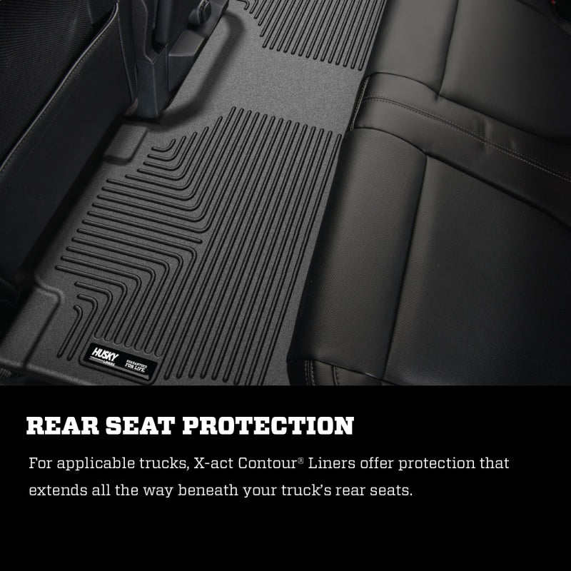 Load image into Gallery viewer, Husky Liners 09-14 Ford F-150 SuperCrew Cab X-Act Contour Second Row Seat Floor Liner - Black
