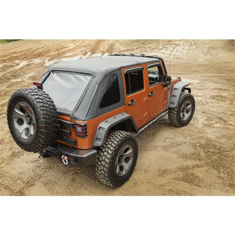 Load image into Gallery viewer, Rugged Ridge Bowless Soft Top Black Diamond 4-Door 07-18 Jeep Wrangler JK
