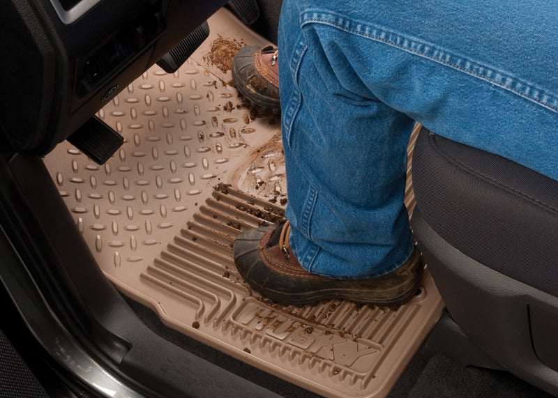 Load image into Gallery viewer, Husky Liners 80-12 Ford F-150/00-05 Ford Excursion Heavy Duty Black 2nd Row Floor Mats
