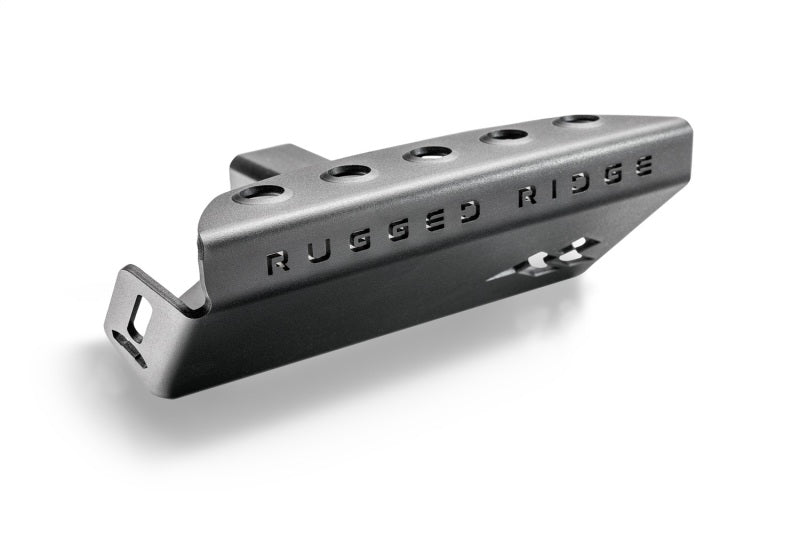 Load image into Gallery viewer, Rugged Ridge 07-23 Jeep Wrangler JK/JKU/JL/JLU &amp; 20-23 Gladiator Hitch Skid Plate 2in. Rec - Tex Blk

