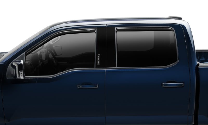 Load image into Gallery viewer, AVS 15-18 Ford F-150 Supercrew Ventvisor In-Channel Front &amp; Rear Window Deflectors 4pc - Smoke
