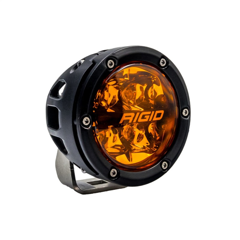 Load image into Gallery viewer, Rigid Industries 360-Series 4in Fog w/ Amber PRO Lens - White (Pair)
