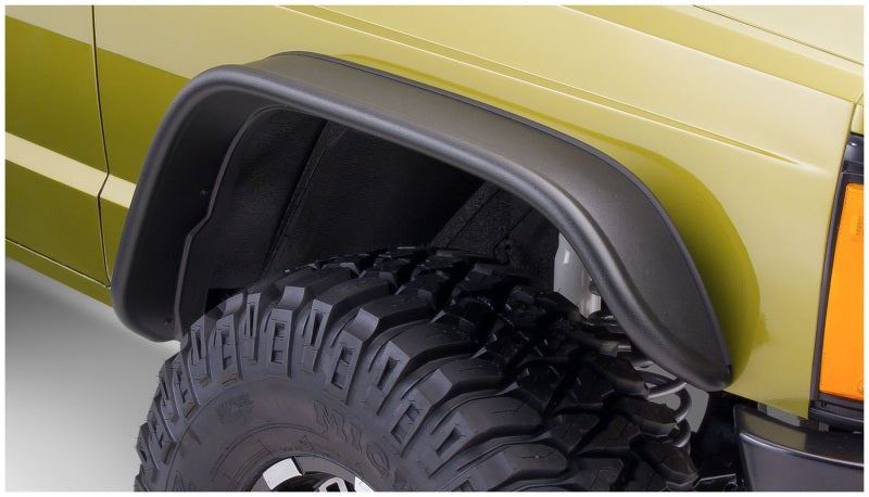 Load image into Gallery viewer, Bushwacker 84-01 Jeep Cherokee Flat Style Flares 2pc - Black
