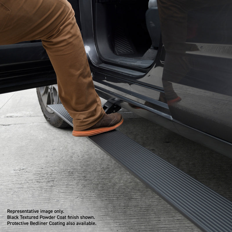 Load image into Gallery viewer, Go Rhino 19-23 Chev Silverado 1500 &amp; 20-23 25/3500HD CC 4dr E-BOARD E1 Running Board Kit - Tex. Blk
