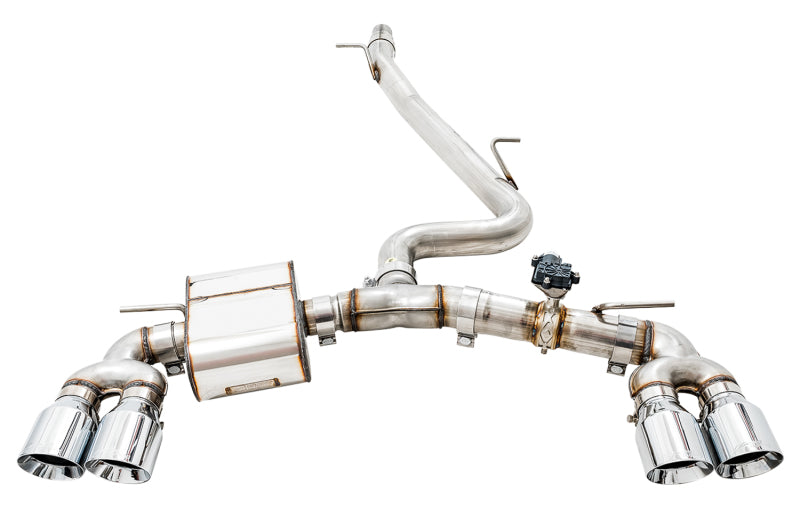 Load image into Gallery viewer, AWE Tuning Volkswagen Golf R MK7.5 SwitchPath Exhaust w/Chrome Silver Tips 102mm
