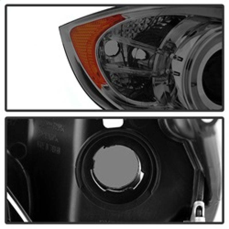 Load image into Gallery viewer, Spyder BMW E90 3-Series 06-08 (4 dr) Proj LED Halo Amber Reflctr Rplc Bulb Smke PRO-YD-BMWE9005-AM-S
