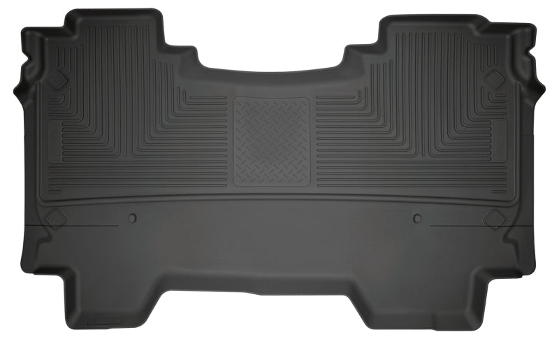 Load image into Gallery viewer, Husky Liners 2019 Ram 1500 CC WeatherBeater 2nd Seat Floor Liners Black (W/O Factory Storage Box)
