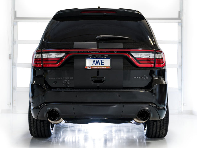 Load image into Gallery viewer, AWE Tuning 18-23 Dodge Durango SRT &amp; Hellcat Track Edition Exhaust - Diamond Black Tips
