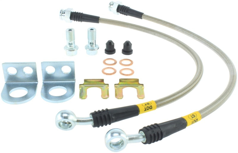 Load image into Gallery viewer, StopTech 06-14 Jeep Grand Cherokee SRT8 Stainless Steel Front Brake Lines
