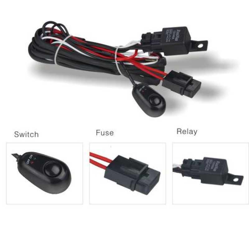 Load image into Gallery viewer, DV8 Offroad Wiring Harness w/ Relay &amp; Switch
