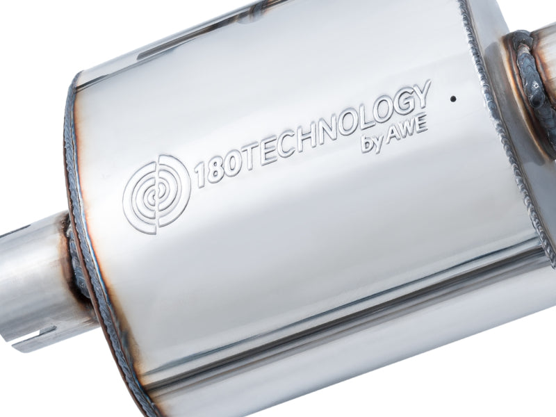 Load image into Gallery viewer, AWE Tuning Audi B9 A4 Touring Edition Exhaust Dual Outlet - Diamond Black Tips (Includes DP)
