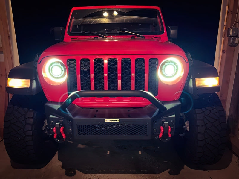 Load image into Gallery viewer, Oracle Jeep JL/Gladiator JT Oculus Switchback Bi-LED Projector Headlights - Amber/White Switchback
