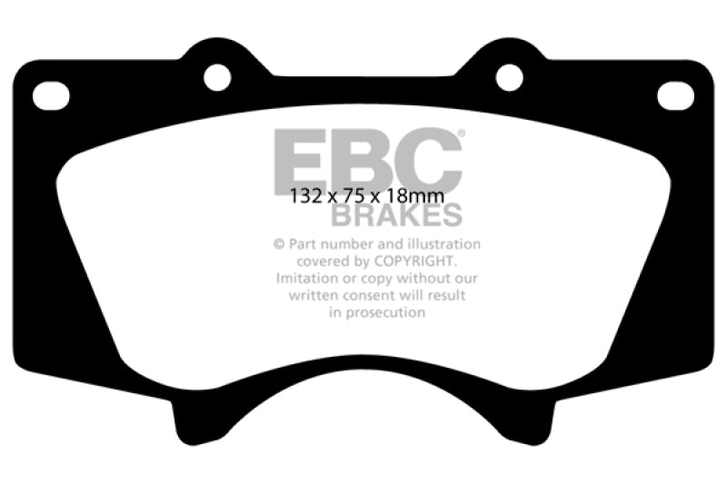 Load image into Gallery viewer, EBC 10+ Lexus GX460 4.6 Ultimax2 Front Brake Pads
