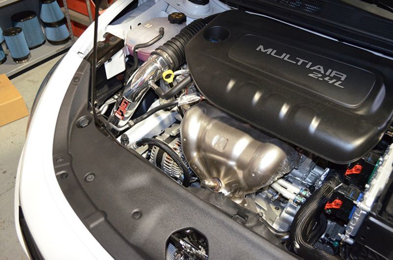 Load image into Gallery viewer, Injen 13-14 Dodge Dart 2.4L Tiger Shark 4 Cyl Polished Cold Air Intake w/ MR Tech
